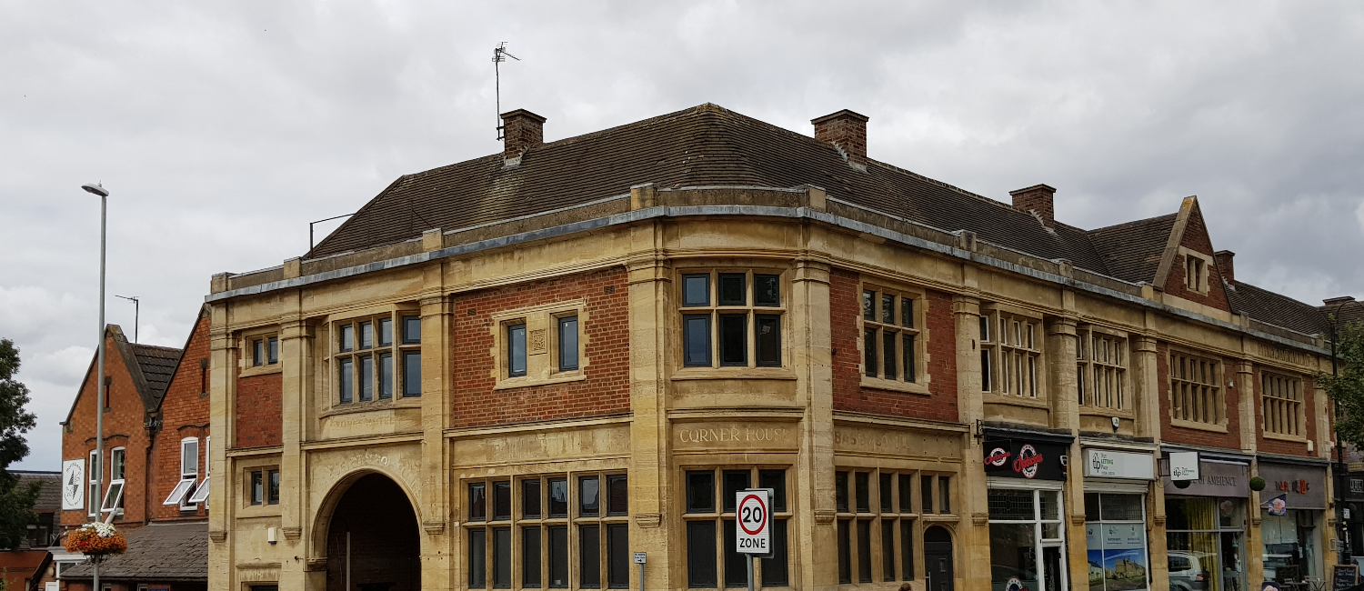 Corner house commercial building in Kettering
